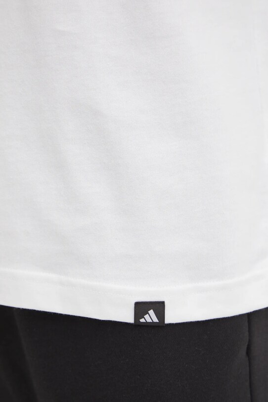Бавовняна футболка adidas M L SLIDE TEE JJ4002 бежевий