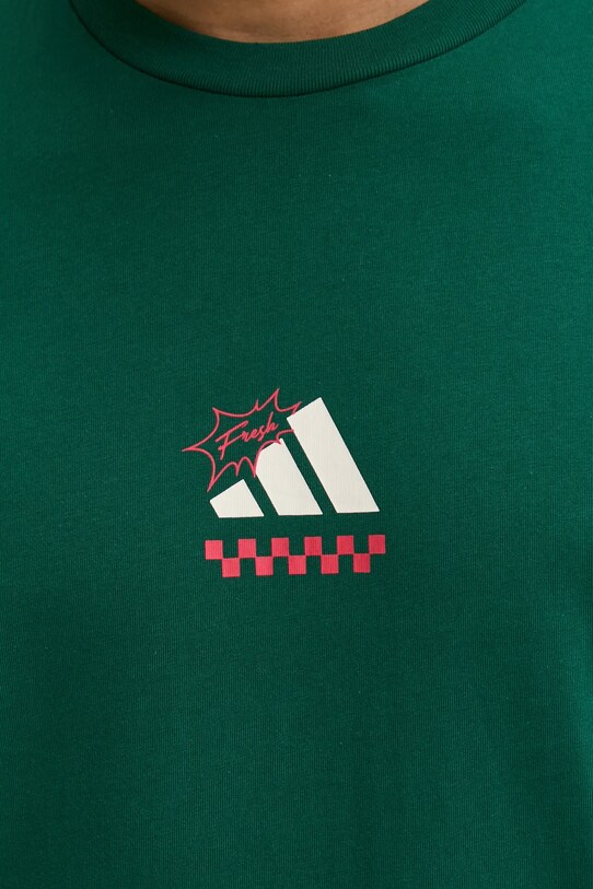 Бавовняна футболка adidas M L PIZZA TEE JJ4017 зелений