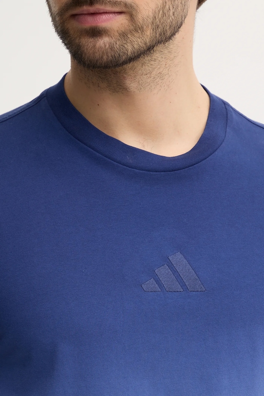 adidas t-shirt bawełniany ALL SZN Dip Dye JJ3697 niebieski