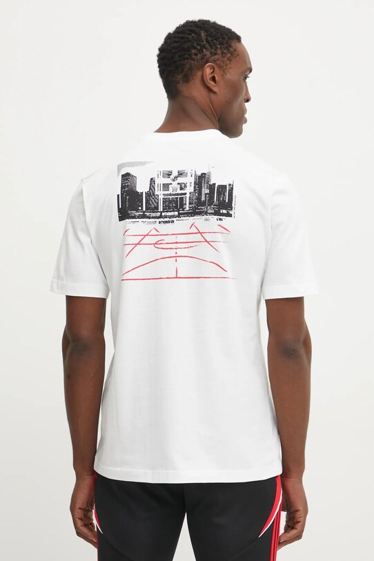Odzież adidas t-shirt bawełniany M C PHOTO TEE JN6951 biały