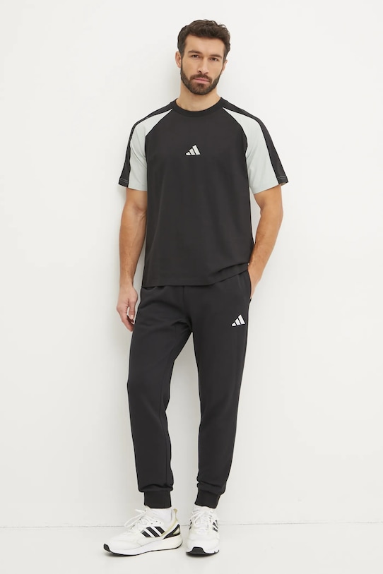Tričko adidas Essential Colorblock JD8060 čierna SS25
