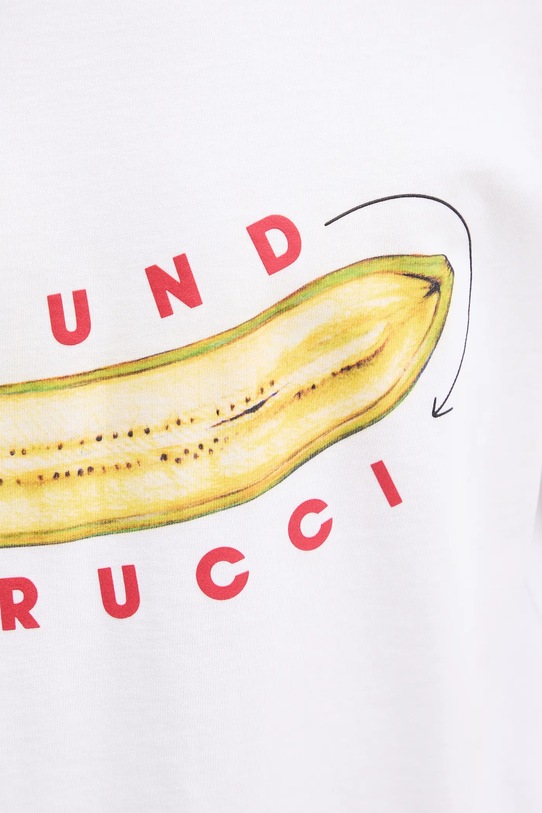 Fiorucci t-shirt in cotone Banana Sound Print Regular Fit T-Shirt U02SPTSH323CJ01WH04 bianco