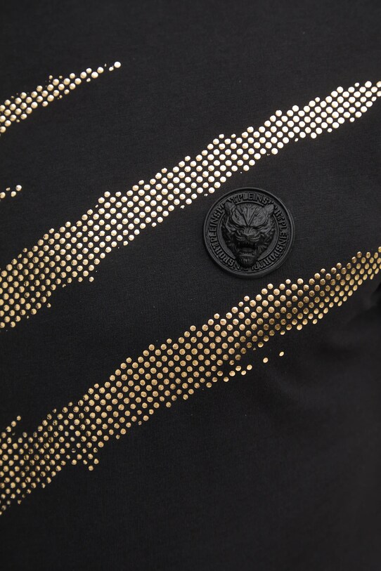 PLEIN SPORT tricou din bumbac SAEC.MTK8008.STE001N negru