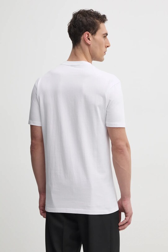 Îmbrăcăminte PLEIN SPORT tricou din bumbac SAEC.MTK8009.STE001N alb