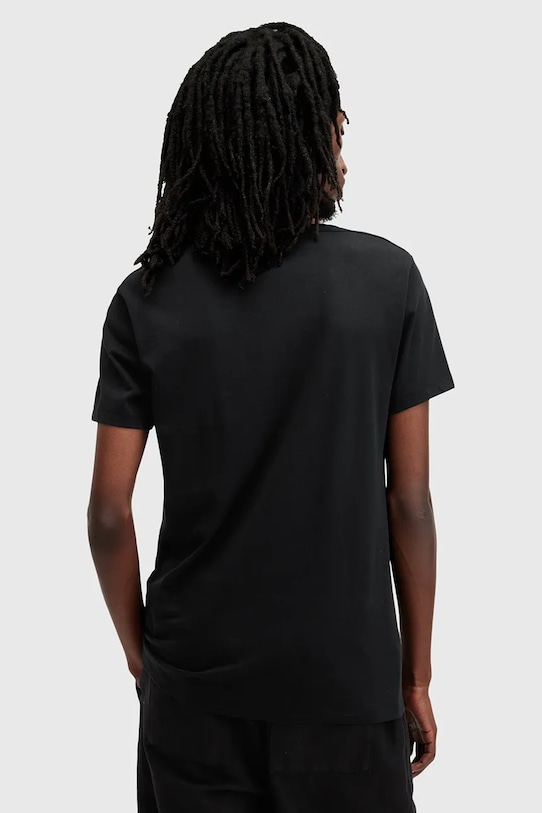 Îmbrăcăminte AllSaints tricou din bumbac FARIS M017JB negru