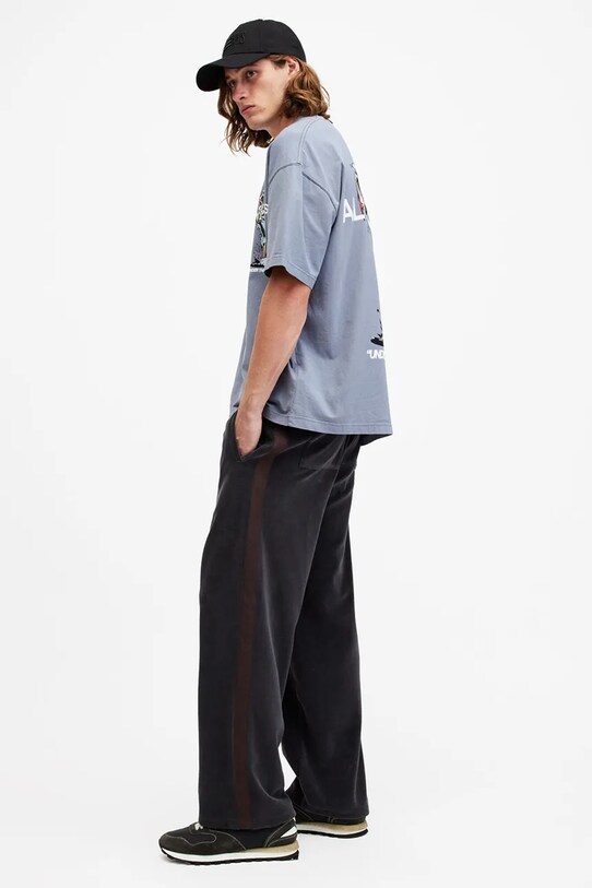 AllSaints tricou din bumbac UNDERGANG M053PB albastru