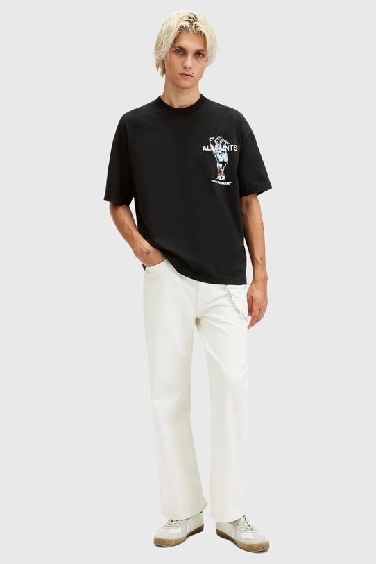 AllSaints t-shirt in cotone UNDERGANG nero M053PB