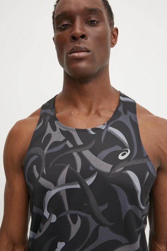 Футболка для бега Asics Road All Over чёрный 2011D091