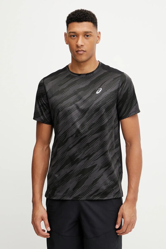 Asics tricou de antrenament cu modele negru 2011D212