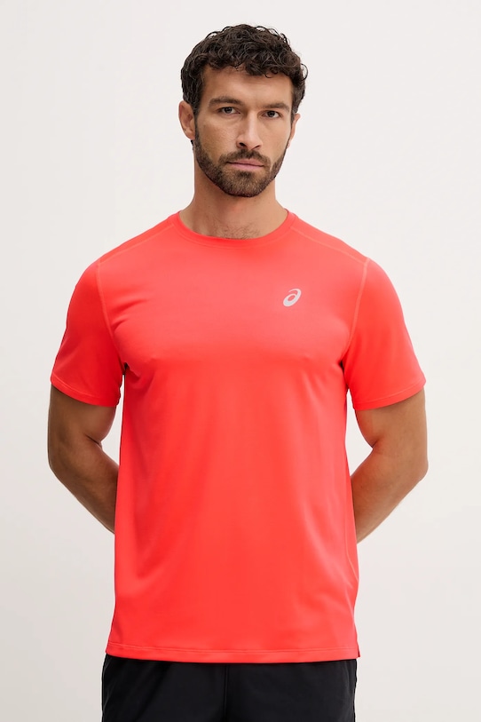 Asics tricou de alergare Core rosu 2011D221