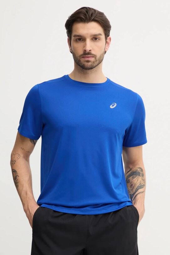Asics tricou de alergare Core uni albastru 2011D221