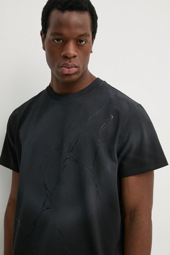 Heliot Emil t-shirt gray SS25.M.09.129.BLK01