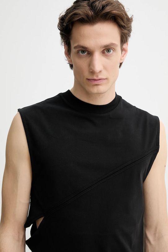 Heliot Emil tricou negru SS25.M.09.136.BLK01