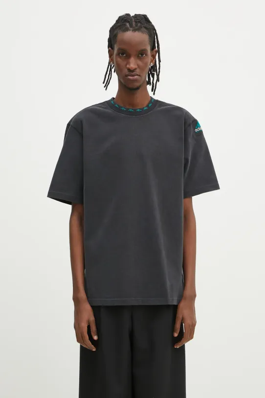 adidas Originals t-shirt in cotone Equipment Tee rilassato nero JD0654