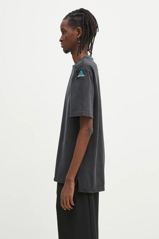 Βαμβακερό μπλουζάκι adidas Originals Equipment Tee JD0654 μαύρο SS25