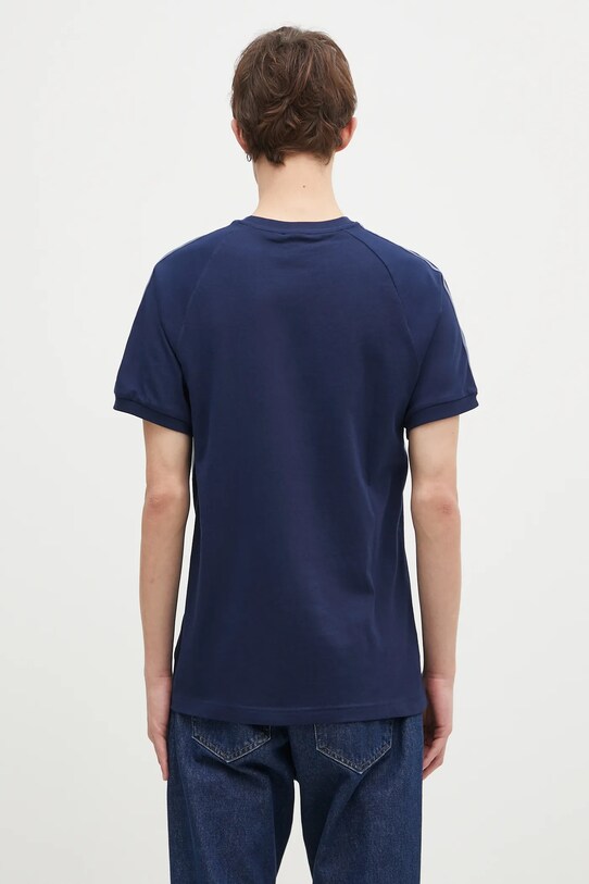 Oblečení Bavlněné tričko adidas Originals 3-Stripes Panel JD4276 námořnická modř
