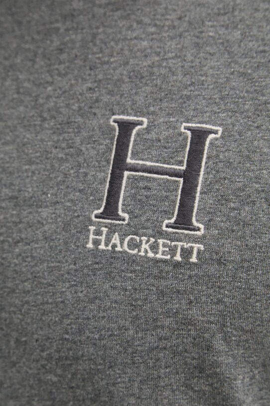 Бавовняна футболка Hackett London HM500858 сірий