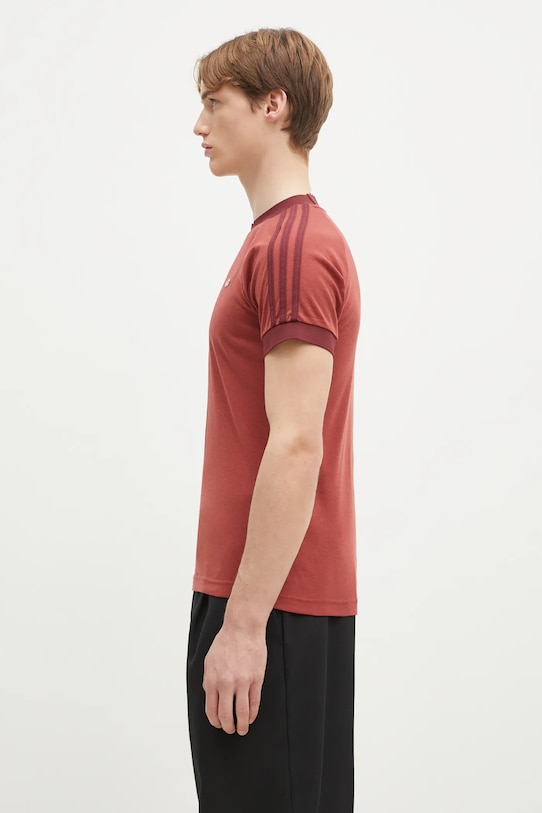 adidas Originals t-shirt z domieszką wełny Cali Tee JM3586 pomarańczowy SS25