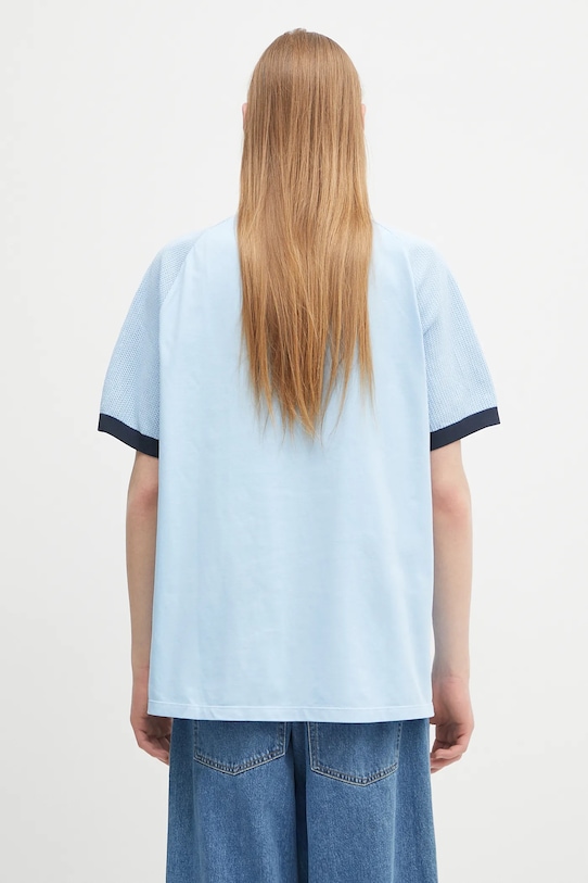 Odzież adidas Originals t-shirt Premium Knitted Tee JN5557 niebieski