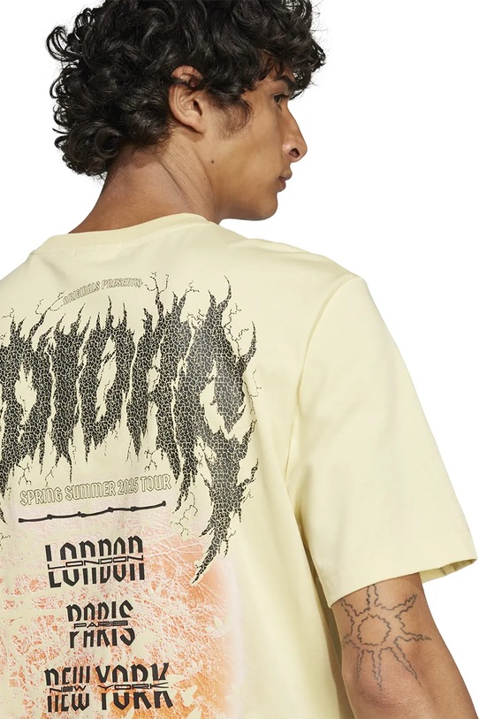 Oblečení Bavlněné tričko adidas Originals Trefoil Series Fashion Elevated JP0197 žlutá