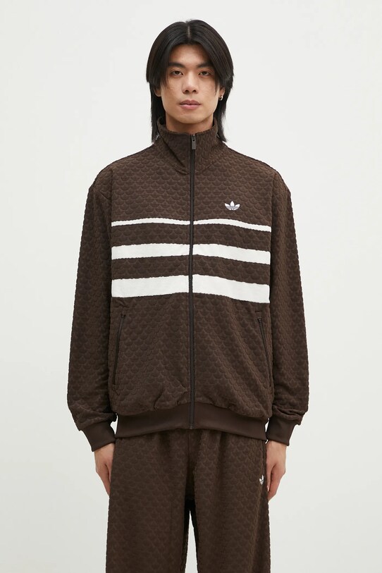 adidas Originals bluza Q12 Monogram Tee pozostałe brązowy JP4419