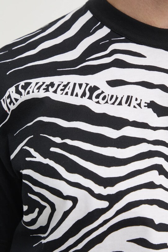 Хлопковая футболка Versace Jeans Couture 78GAH6RZ.JS463 чёрный