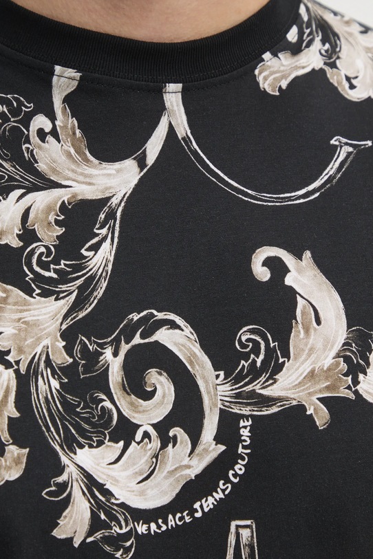 Versace Jeans Couture tricou din bumbac 78GAH6S0.JS458 negru