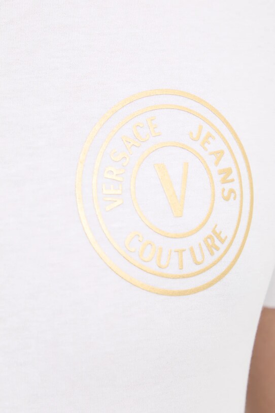 Бавовняна футболка Versace Jeans Couture 78GAHT00.CJ00T білий