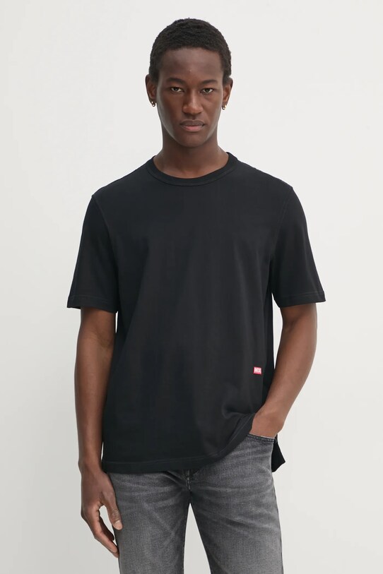 Odzież Diesel t-shirt bawełniany A16514.0AKAK czarny
