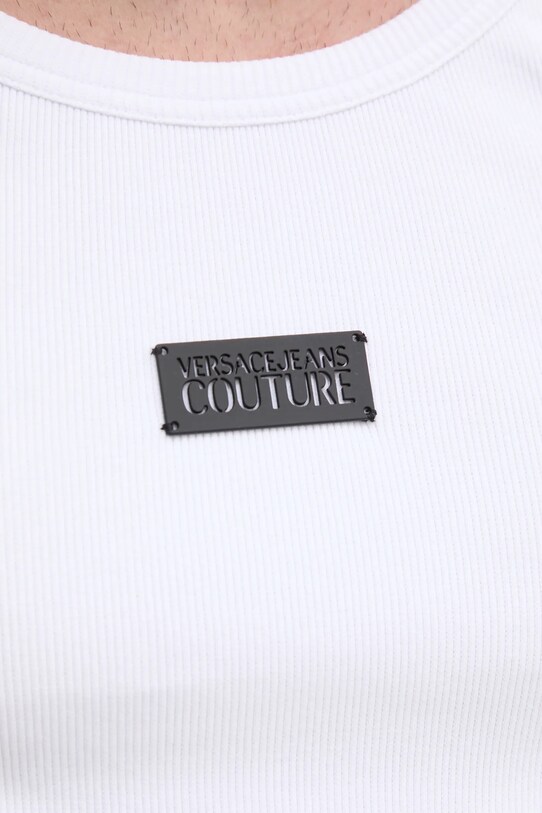Kratka majica Versace Jeans Couture 78GAH614.J0198 bela
