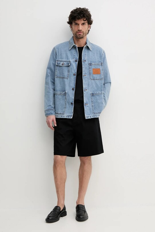 Bavlněné tričko Versace Jeans Couture 78GAH616.J0005 černá SS25
