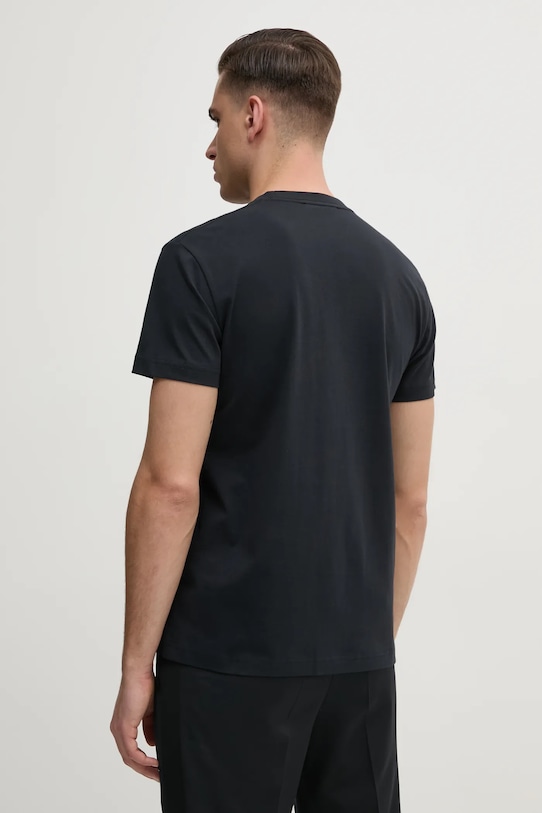 Oblačila Bombažna kratka majica Versace Jeans Couture 78GAH6SB.JS461 črna