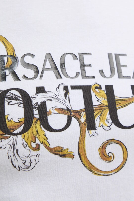 Бавовняна футболка Versace Jeans Couture білий 78GAHC05.CJ01C