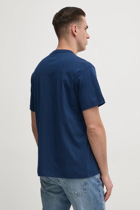 Oblečení Bavlněné tričko Versace Jeans Couture 78GAHE05.CJ00E námořnická modř