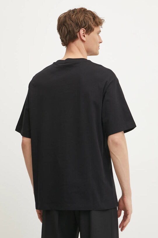 Îmbrăcăminte Versace Jeans Couture tricou din bumbac 78GAHE08.CJ00E negru