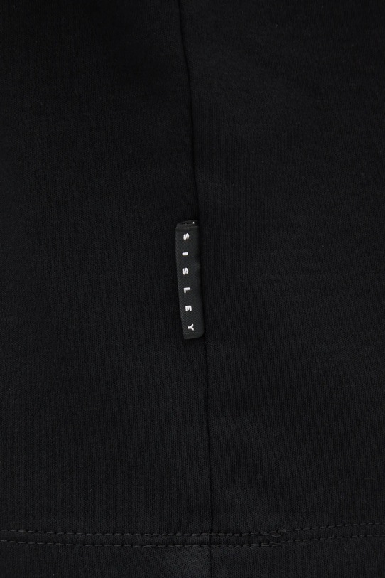 Sisley tricou din bumbac 35MAS1049 negru