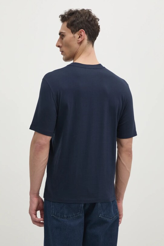 Îmbrăcăminte Sisley tricou din bumbac 3I1XS1047 bleumarin
