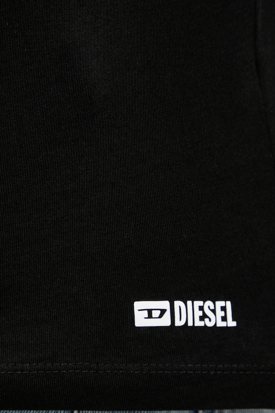 Βαμβακερή μπλούζα με μακριά μανίκια Diesel KIRK-D-BOX T-SHIRT A18029.0LIAD μαύρο