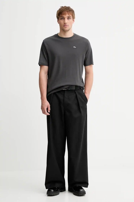 Diesel t-shirt T-ADJUST-DOVAL-PJ T-SHIRT A15056.0AIJU szary AW25