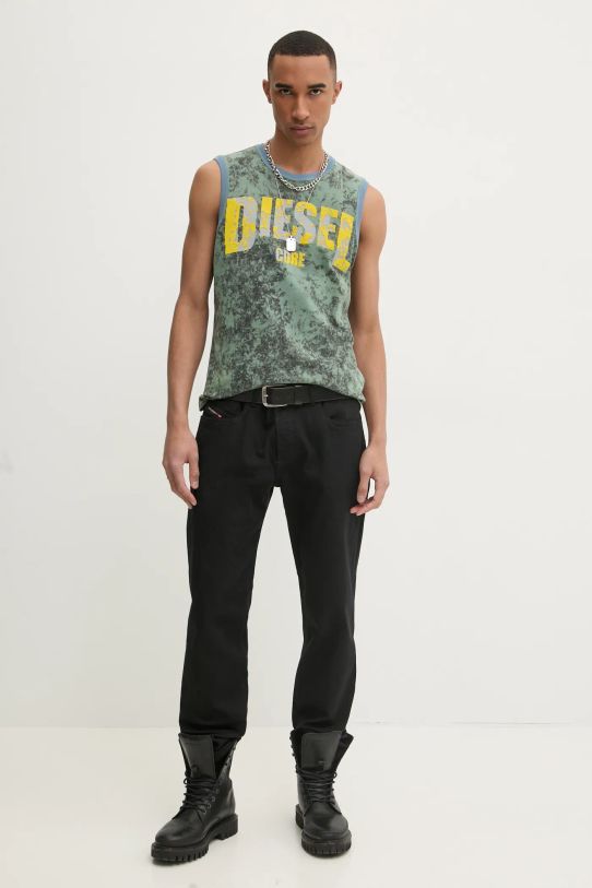 Diesel t-shirt T-BISCO-R1 TANK TOP A16161.0GIAR verde SS25