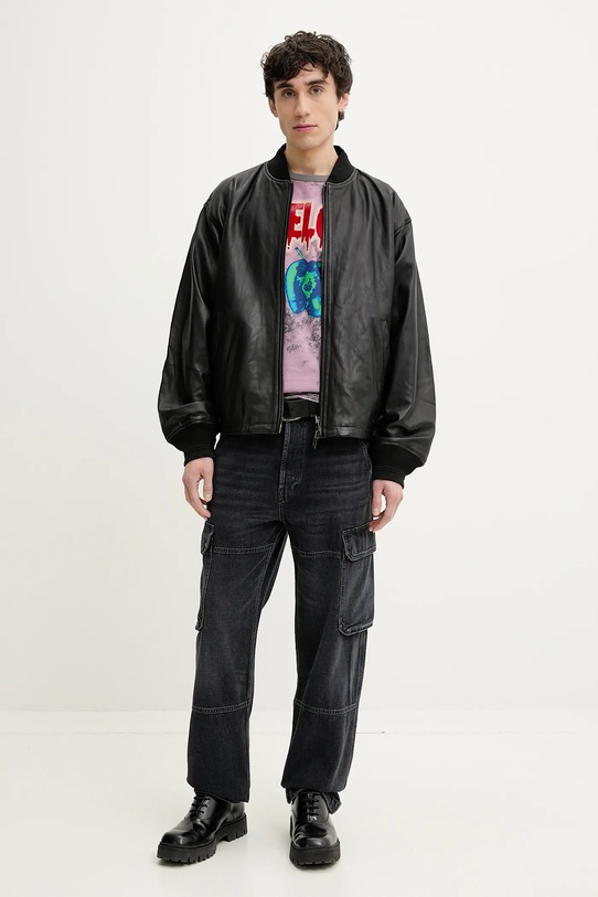 Bavlnené tričko Diesel T-BOXT-R9 T-SHIRT A16164.0GIAR ružová SS25