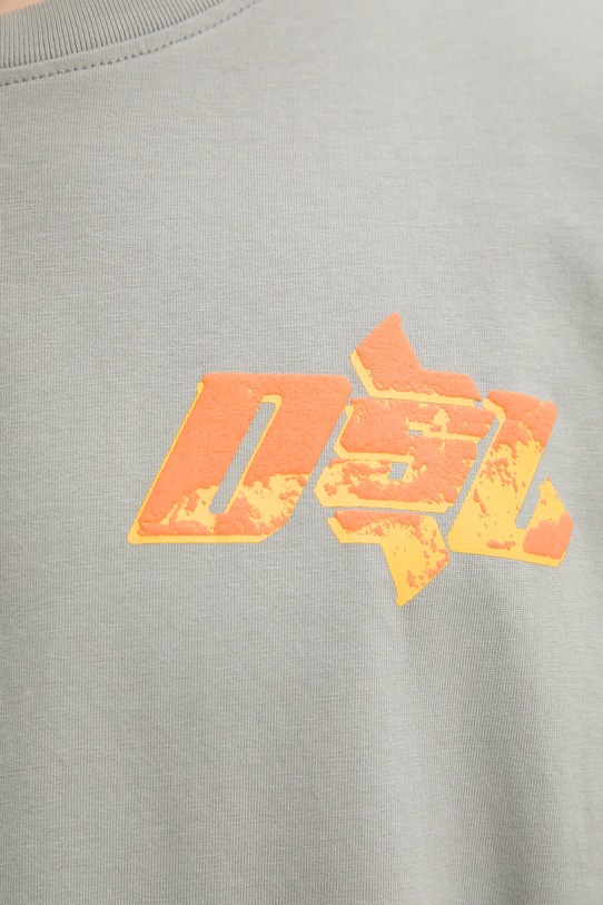 Bavlněné tričko Diesel T-BOXT-R10 T-SHIRT A16169.0QLAA šedá