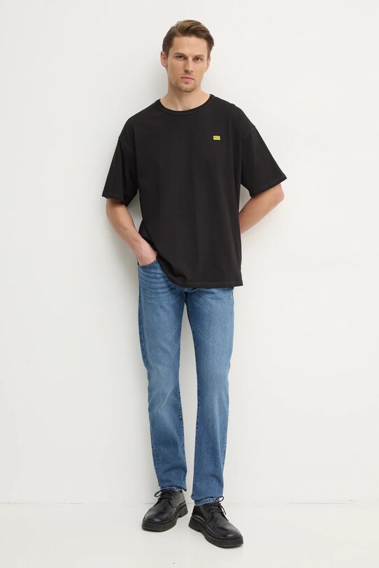 Бавовняна футболка Diesel T-BOXT-R30 T-SHIRT A16400.0QIAM чорний SS25