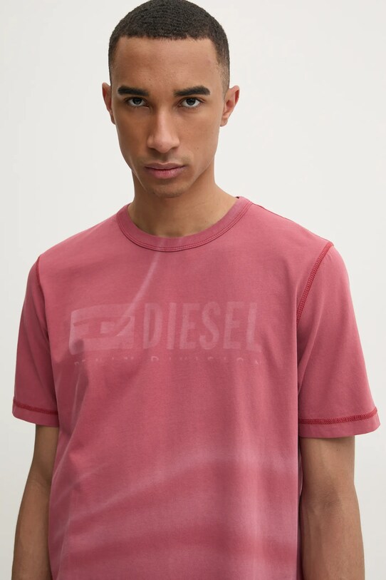Футболка Diesel T-ADJUST-R13 T-SHIRT рожевий A16428.0LJBS