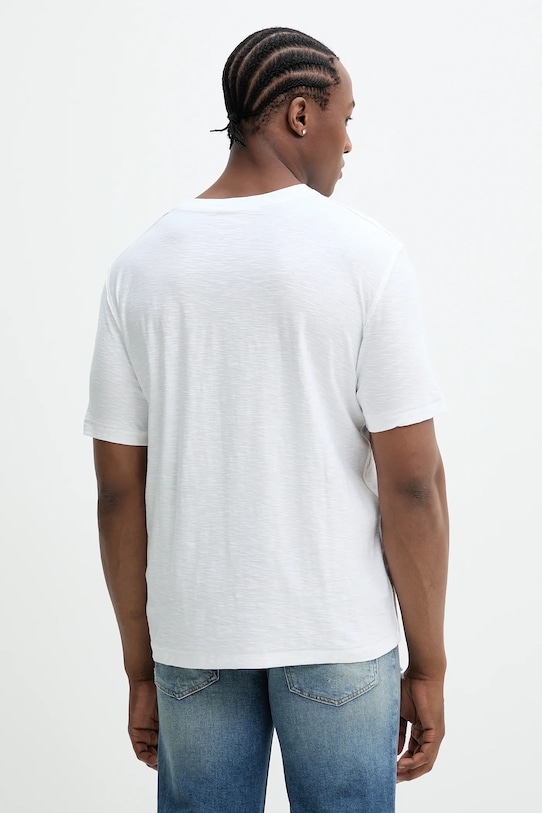 Oblečenie Bavlnené tričko Diesel T-ADJUST-R11 T-SHIRT A16430.0QKAP biela