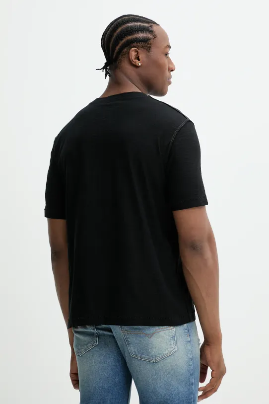 Odjeća Pamučna majica Diesel T-ADJUST-R11 T-SHIRT A16430.0QKAP crna