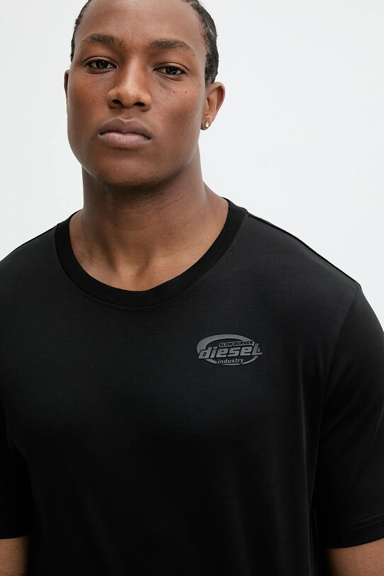 Diesel tricou din bumbac T-MADJUST-R2 T-SHIRT negru A16432.0SKAF