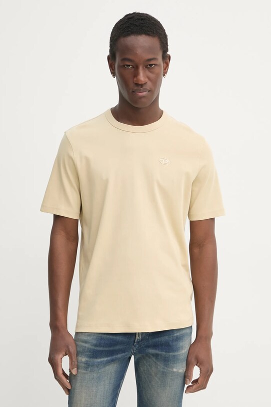 Футболка Diesel T-ADJUST-SLITS-R17 T-SHIRT regular бежевий A16672.0AIJU