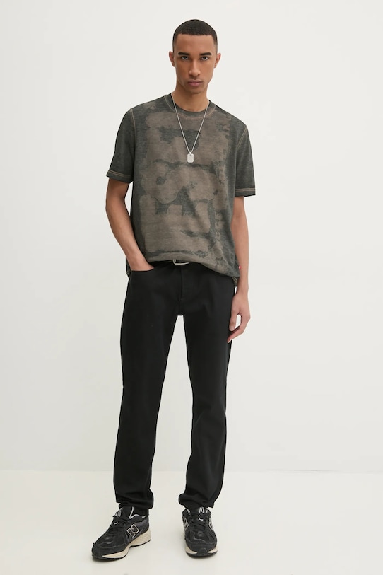 Tričko Diesel T-ADJUST-R18 T-SHIRT A17255.0EGBJ šedá SS25