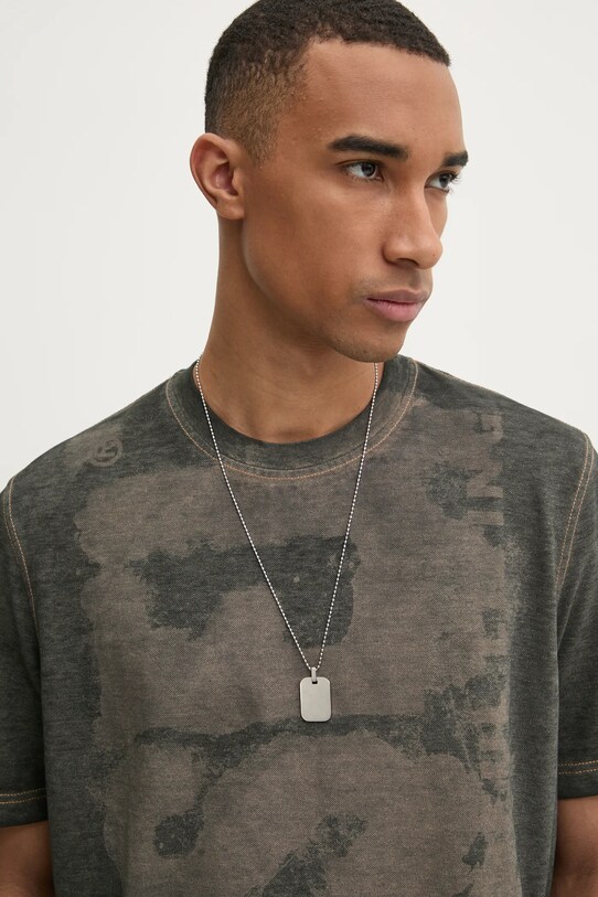 Футболка Diesel T-ADJUST-R18 T-SHIRT сірий A17255.0EGBJ